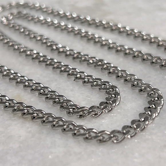 24” Silver Cuban Link Chain - Picture 6 of 9